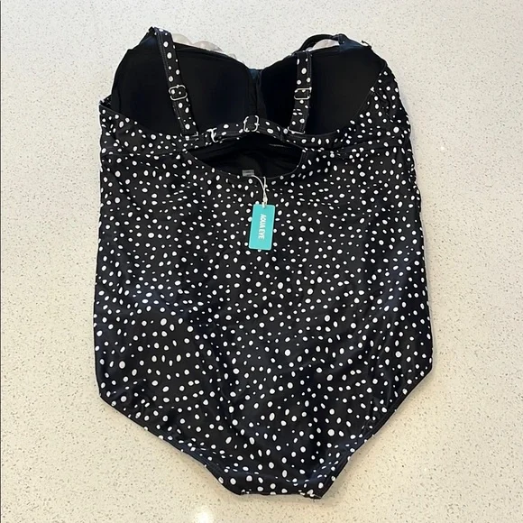 Swimsuit One Piece by Aqua Eve Size 20W NWT - Picture 9 of 13